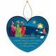 9,5 cm Blue Worship Heart 