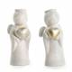 Ange 12 cm - porcelaine - 2 assortis