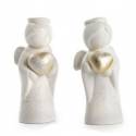 Ange 12 cm - porcelaine - 2 assortis