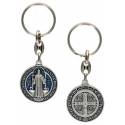 Sleutelhanger - H Benedictus 30 mm - Email blauw 