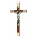 Croix Murale - 13 cm - Bois foncé