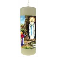 Bougie 180 X 60 mm - Apparitions Lourdes