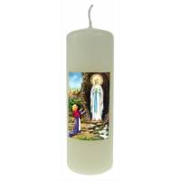 Bougie 115 X 40 mm - Apparitions Lourdes