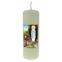 Bougie 115 X 40 mm - Apparitions Lourdes