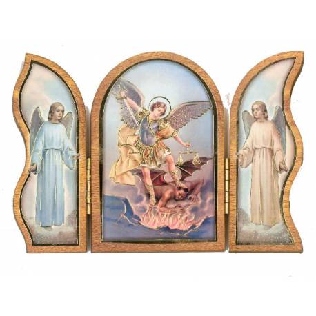 Triptyque 13 X H09 cm - St Michel - Anges