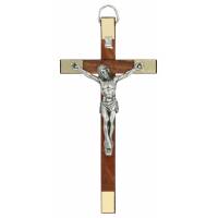 Croix Murale - 13 cm - Bois foncé