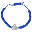 Armband op koord Blauw 