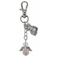 Porte-Clefs Ange gardien - Rose