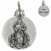 Medaille 15 mm - Maria die de knopen ontwart 