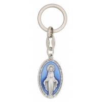 Porte-Clefs - Miraculeuse - 40 mm ov - Email Bleu