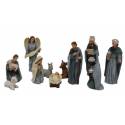 Personnages de crèche de Noël - 11 figurines de 07 cm