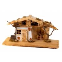 Lege Kerststal voor kerstfiguren van 8-11 cm (45 x 15 x 22cm) 