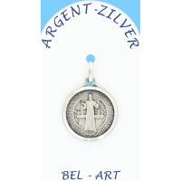 Medaille Zilver H Benedictus 18 mm 