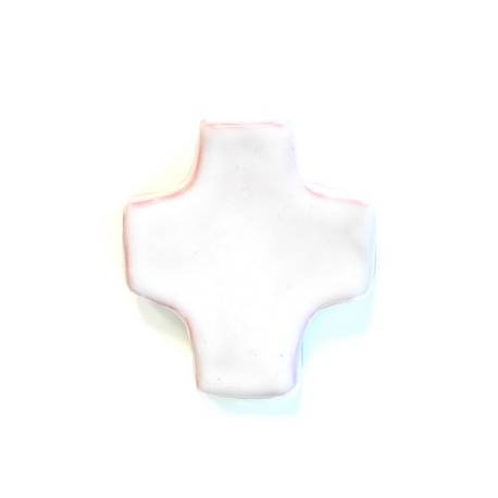 Kruisje Keramiek 9 X 8 Cm Wit 