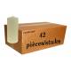 Carton de 36 Bougies 150 X 60 mm - Ivoire