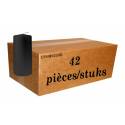 Carton de 64 Bougies 150 X 50 mm - Noir