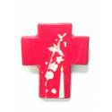 Croix Céramique - 12 X 10 cm - Rouge