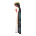 Vierge Céramique 18 cm Mains jointes - Bleu Foncé