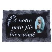 Plaque Cimetiere A Notre Petit-Fils Bien-Aime 9x14