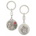 Porte-Clefs 35 Mm Ste Rita Rose Rouge