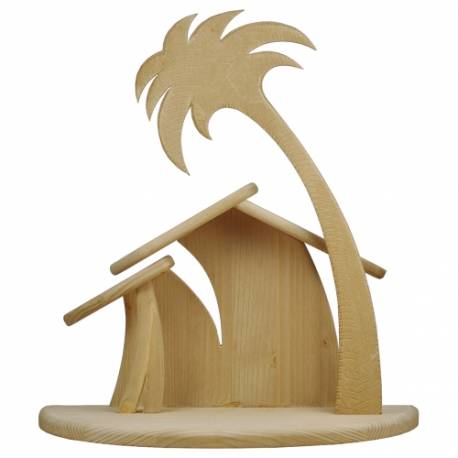 Cabane Avec Comete 41 X 21 X 42 Cm bois naturel