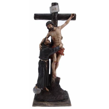 Beeld 38 Cm H Franciscus Aan Het Kruis 