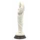 Statue 26 cm Vierge et enfant - Blanc / Base Bois