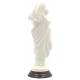 Statue 26 cm Vierge et enfant - Blanc / Base Bois