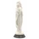 Statue 26 cm Vierge et enfant - Blanc / Base Bois