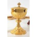 Ciborie H 23 Cm Diam 12 Cm Verguld 