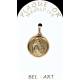 Médaille plaqué-or - Vierge et Enfant - 16 mm