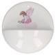 Benitier Porcelaine 10 Cm Creme Ange rose