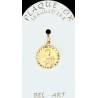 Medaille plaqué-goud - H Theresia - 14 mm 