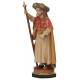 Statue en bois sculpté Saint Jacques 8 cm couleur