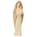 Statue Vierge Marie avec enfant en bois- 30 cm - 2 ton bois